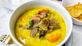 Resep Soto Betawi Kuah Susu Santan Wangi Gurih kuahnya bikin Nagih