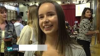 UTV live GCSE Results day Antrim Grammar School 2019