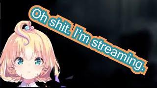 Millie accidentally started her stream while she was singing