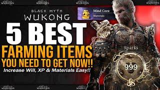 5 BEST FARMING ITEMS to INCREASE XP WILL & Item Drop Rates - Black Myth Wukong Complete Guide