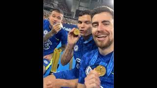 Thiago Silva with his golden ball and player of the tournament award 