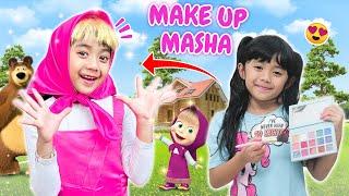 SAMANTHA CHALLENGE MAKEUP MASHA  MIRIP MASHA AND THE BEAR ASLI DAN LUCU BANGET 