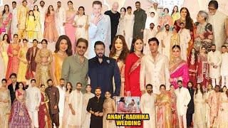 Anant-Radhika WEDDING  SRK Salman Aishwarya Alia Katrina John Cena BIG B Rajinikant Dhoni