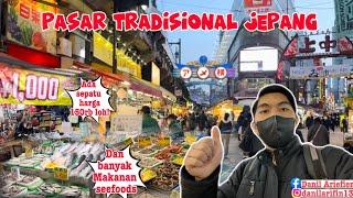 SUASANA PASAR TRADISIONAL JEPANG  BANYAK MAKANAN DAN BARANG MURAH‼️