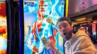 Getting a POWERFUL Bonus on this Zeus Unleashed Power Up Slot