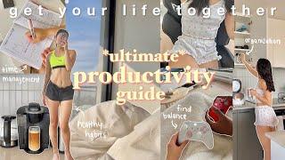 how to *actually* be productive ‧₊˚️⊹ life-changing tips time management productive vlog