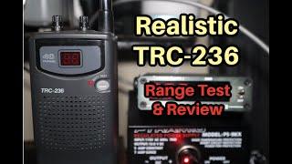 Realistic TRC-236 Walkie Talkie CB Radio - Range Test Power Test Review