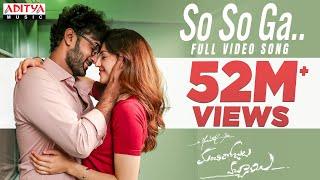 So So Ga Full Video Song  Manchi Rojulochaie Songs  Santosh  Maruthi  Anup Rubens  Sid Sriram