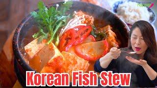 Spicy Korean Fish Stew Recipe with ADDICTIVE BROTH Pollock Fish Maeuntang Recipe 칼칼한 동태찌개 동태 매운탕