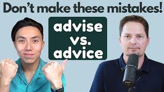 AVOID MISTAKES MADE BY VENYA PAKLEARN THE DIFFERENCE BETWEEN ADVISE AND ADVICEHOW TO USE RECOMMEND