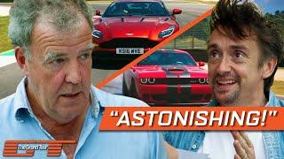 Clarkson Races Hammond in Aston Martin VS Dodge at Mugello Circuit  The Grand Tour