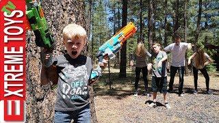 The Infected Vs. Ethan and Cole Nerf Blaster Battle