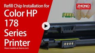 Refill Chip Installation for Color HP 178 Series Printer