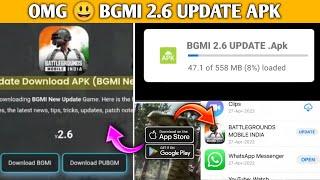 OMG  BGMI 2.6 UPDATE APK LEAKED  BGMI NEW UPDATE  BGMI 2.6 UPDATE  BGMI NEW UPDATE  BGMI 