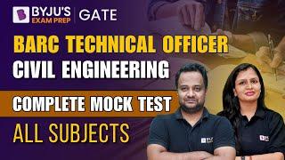 BARC Mock Test  Technical Officer  Complete Civil Engineering Mock Test  BYJUS GATE