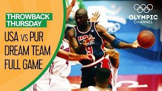 USAs Dream Team vs. Puerto Rico - Basketball Replays  Throwback Thursday