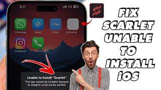 Scarlet Unable to Install  Fix Blacklist App Unable to Verify on iOS
