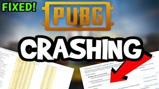 How To Fix PUBG Crashing 100% FIX