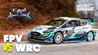 WRC Car vs FPV Drone  WRC Croatia 2021