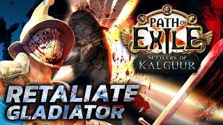 COMPLETELY NEW Counter-Attack build - Eviscerate & Retaliate Gladiator Leaguestarter PoE 3.25