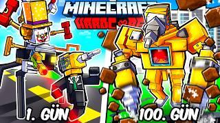 Hardcore Minecraftta DRILLMAN Olarak 100 Gün Geçirmemin Hikayesi...