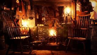 AmbienceASMR Victorian Cottage Hearth at Night FireplaceWood-Burning Stove 5 Hours