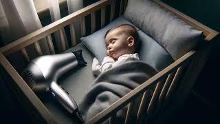 480min - Baby hair dryer sound to fall asleep  Hair dryer for babies  Hair Dryer Sleep Sounds