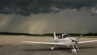 Thunder Storms - Flying to Oshkosh AirVenture 2015 - Fisk arrival - ATC audio