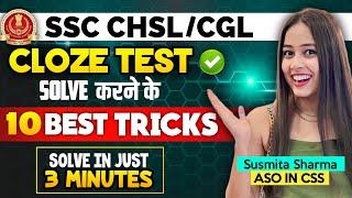 10 Tricks to Solve Cloze Test in just 3 mints  How to Solve Cloze Test fast  #ssc #viral