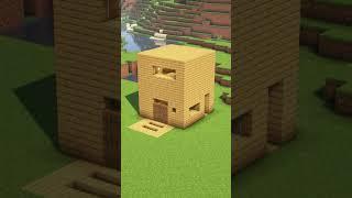 Minecraft modern wood house #asmr #asmrvideo #minecraftshorts #minecraftstarterhouse #minecraft