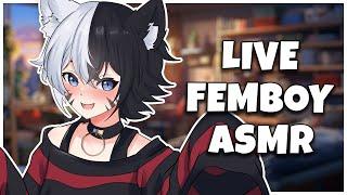  Live 3DIO ASMR  Soft Femboy Tingles & Triggers 