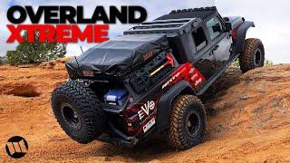 Jeep Gladiator Truck Overlander on 40 Inch Tires by EVO Off Road Rock Crawling Steel Bender in Moab