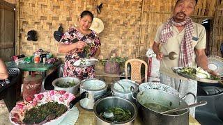 Cooking  Beef innards smoked Pork and VeggiesVillage cooking at Moayimti  Father’s Day Special 