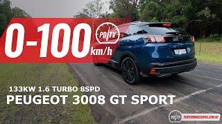 2022 Peugeot 3008 GT Sport 0-100kmh & engine sound