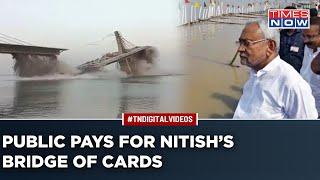 Bihar Bridge Collapse Construction Over Ganga Crashes Again BJP Demands CM Nitish’s Resignation