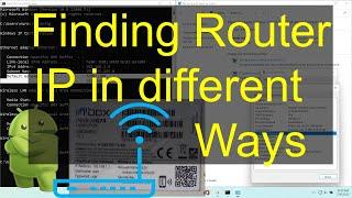 How to find the router IP address in different ways for Innbox G74