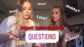 THE MOST INTERESTING QUESTIONS ANSWERED BY IZA AND ELLE