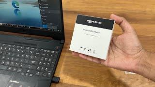 Amazon Basics Nano USB Wi-Fi Adapter UNBOXING - Laptop No WiFi Cheapest FIX