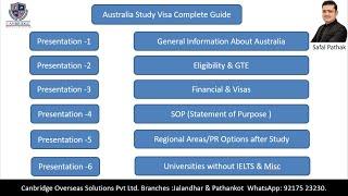 Australia Study Visa Process  Australia Latest Updates  Study visa Latest Updates