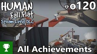 Human Fall Flat - All Steam Level Achievements - AchievementTrophy Guide