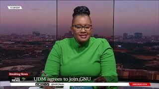 GNU  UDM becomes latest party to join ANC-led GNU