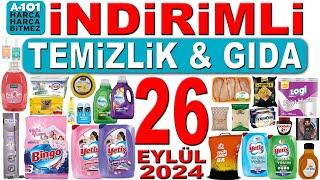 A101 İNDİRİMLİ ALDIN ALDIN KATALOĞU  A101DE BU HAFTA TEMİZLİK GIDA  A101 26 EYLÜL 2024 İNDİRİMLERİ