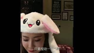 The gift of parents and children led Rabbit Bunny  Hat