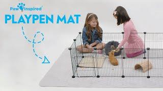 Playpen Mat  Paw Inspired® Super Absorbent Fur-Resistant Fleece Pet Mat