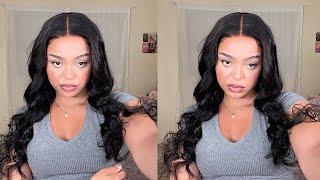 best affordable 5*5 body wave wig install beginner friendly ft. hermosa hair