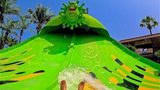 The Mean Green Ghost Slide at Columbia Pictures Aquaverse Thailand
