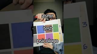 Asmr TEST PSICOLÓGICO #asmr