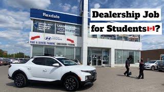 Dealership Jobs in Canada? First Car?  Rexdale Hyundai