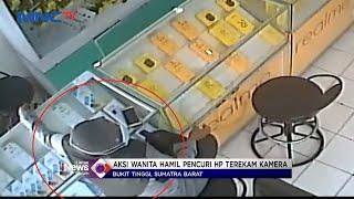 Meresahkan Wanita Hamil Kembali Berulah Curi Ponsel di Bukittinggi #LIM 2909