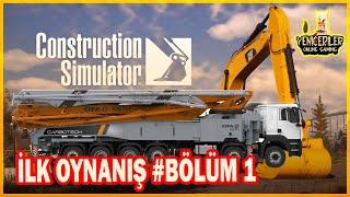 İNŞAAT-YENİ CONSTRUCTİON SİMULATOR 2022  İLK OYNANIŞ -YENİ ARAÇLAR #BÖLÜM1  PC- PS5 & PS4